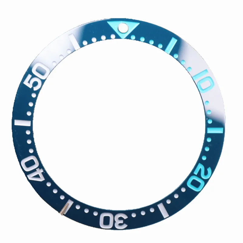 

New 38mm Seawater Blue Ceramic Bezel Insert For 40mm Watch Case Seamaster 600m Diving Scale Ring Skx007 Seik Mods