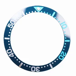 New 38mm Seawater Blue Ceramic Bezel Insert For 40mm Watch Case Seamaster 600m Diving Scale Ring Skx007 Seik Mods