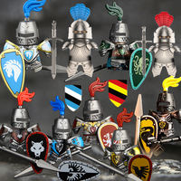 Medieval Military Noble Knights Building Blocks Figures Accessories Helmet Armor Shield Sword MOC Bricks Toys Friends Gifts