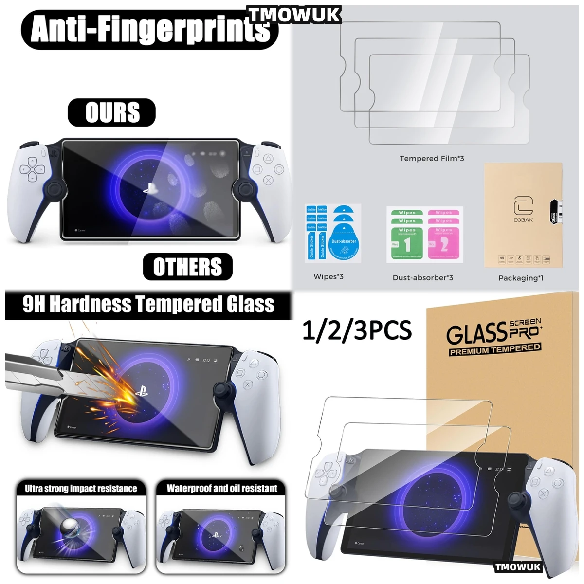 

Outstanding Tempered Glass For Sony PlayStation Portable PS5 Anti-Scratch Handheld Console Accs