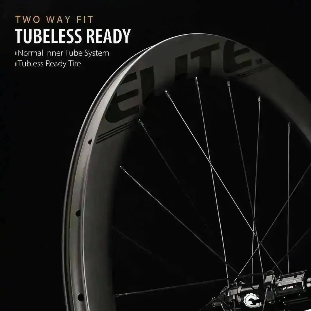 ELITEWHEELS SLR Disc Brake Carbon Road Bike Wheels RD13 Ratchet System 36T Clincher Tubeless 700c Cyclocross Wheels