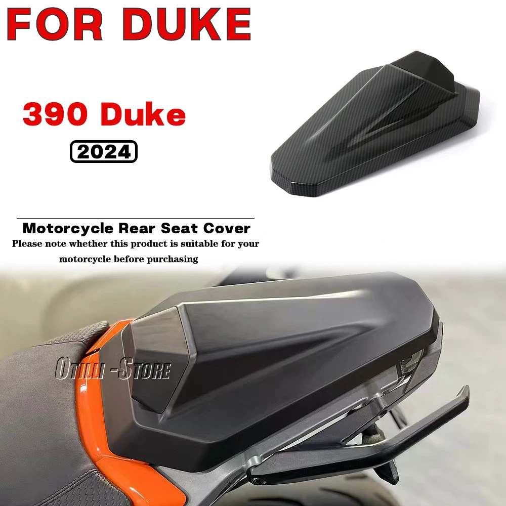 

For KTM 390 DUKE 2024 Motorcycle Accessories New Pillion Rear Seat Cover Cowl Solo Fairing Potector Carbon Fiber Black