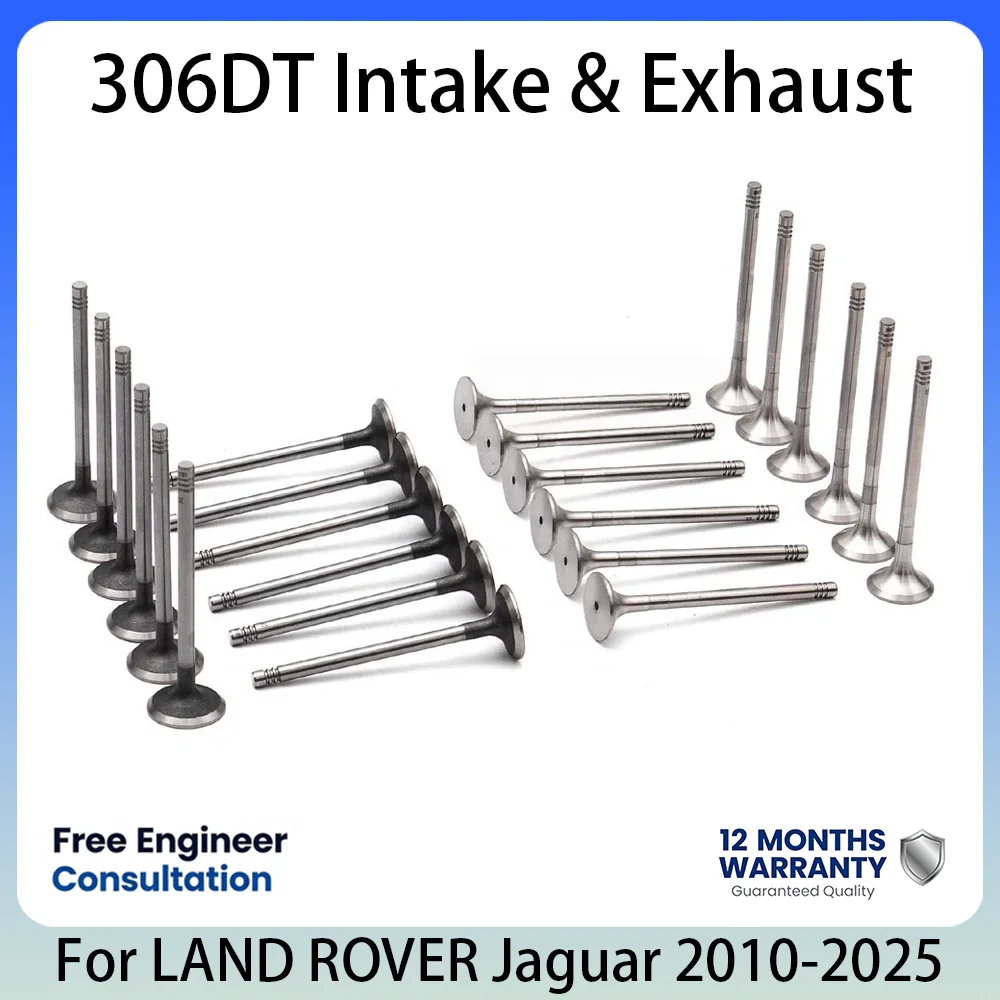 Intake Exhaust Engine Valve For Land Rover Range Rover Discovery 4 Jaguar 306DT 3.0 L T 3.0T V6 Diesel Engine 2010-2025 1311281