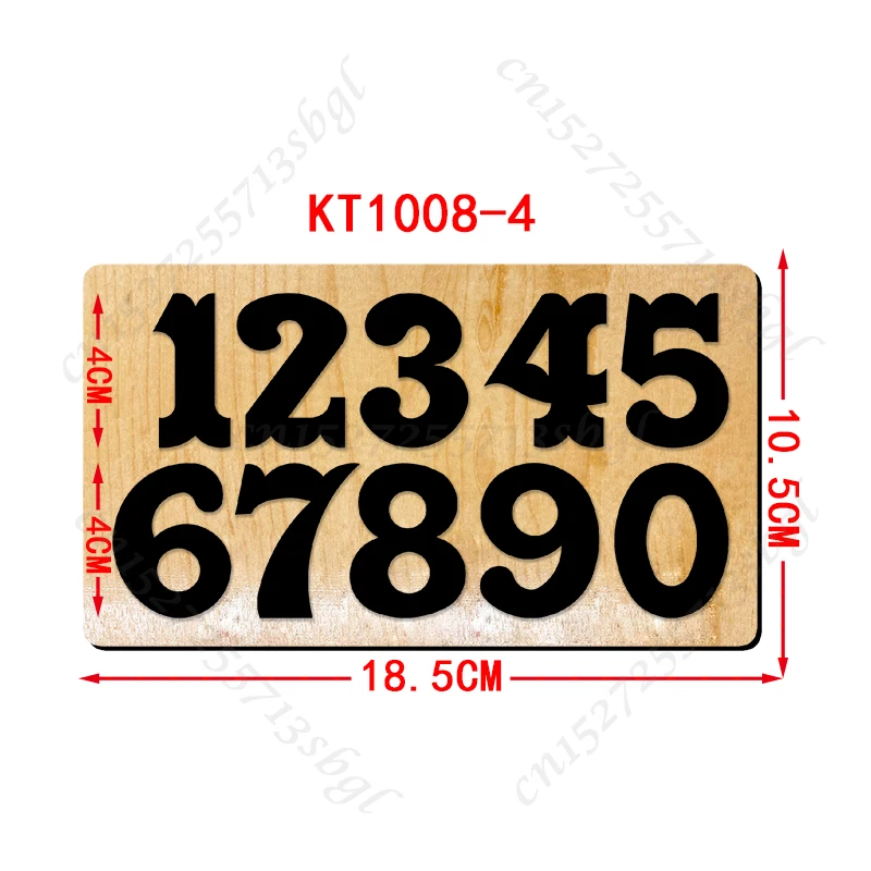 Arabic Numerals Cutting Dies Wooden Dies Suitable for Common Die Cutting Machines on the Market