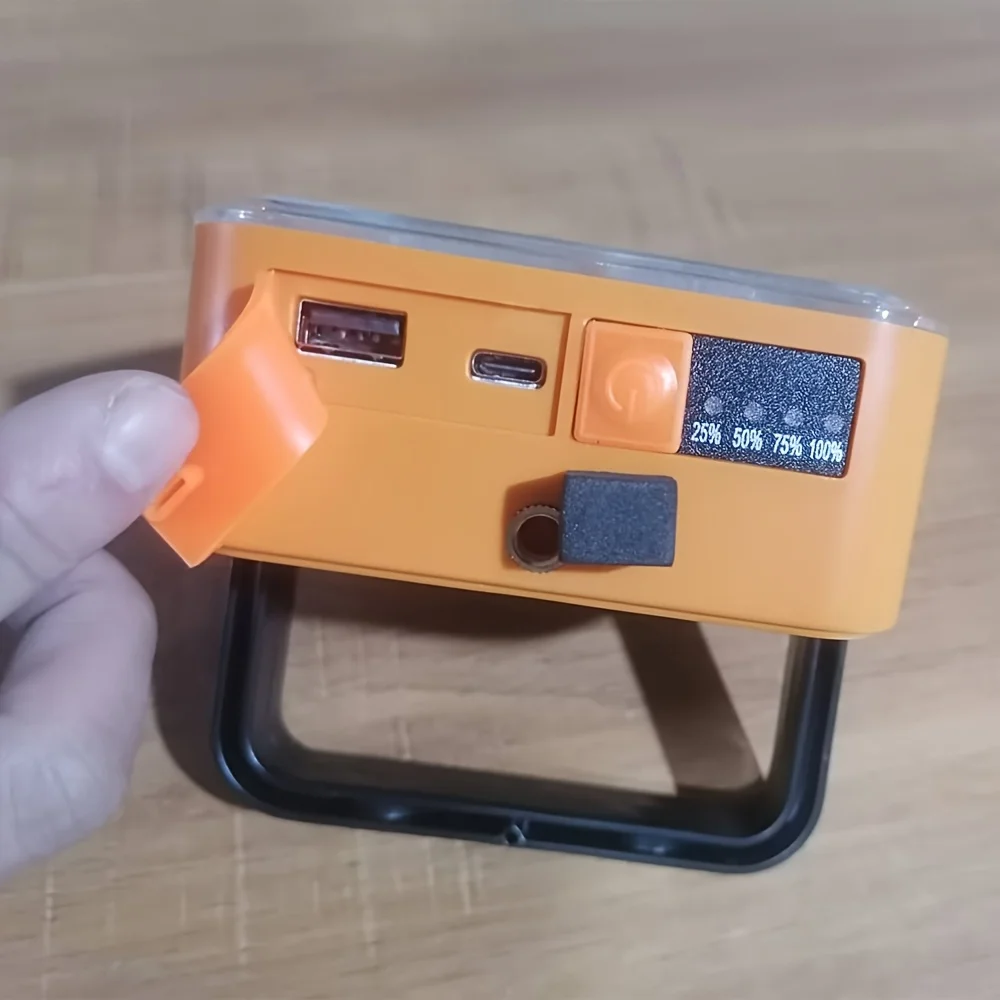 مصباح تخييم يعمل بالطاقة الشمسية LED مصباح تخييم قابل لإعادة الشحن 1200 مللي أمبير في الساعة، 5 أوضاع إضاءة، مصباح خيمة يعمل بالطاقة الشمسية، يستخدم لفشل الطاقة والطوارئ