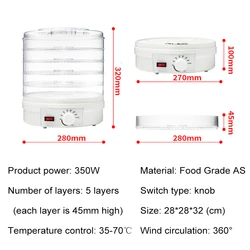 Trays for Fruit Dryer Layers of Food Dehydrator Accessories