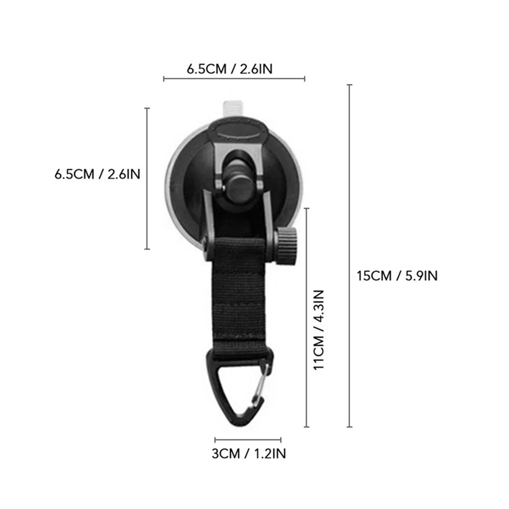 4 Stück starke Auto-Saugnapf-Anker, Outdoor-Zelte-Befestigungshaken, robuste Spannvorrichtung für Camping, Markisen, Planen, Karabiner-Zubehör – Detail 16