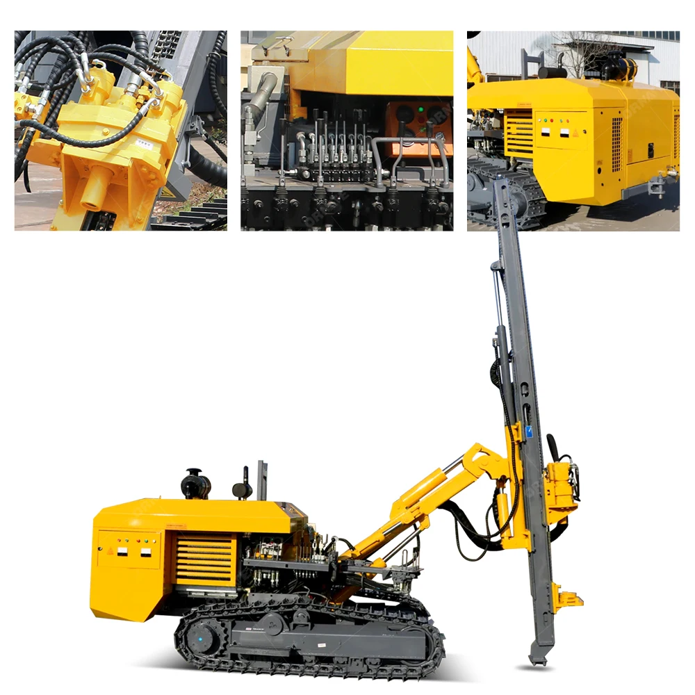 4 Inch Automatic Mining Core Drilling Rig for Water Wells Ore Core Drill DTH Hammer 90mm-120mm Hole Diameter Air