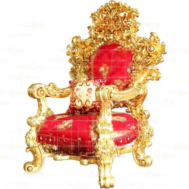 

European luxury high back chair French court solid wood eagle leisure chair high-end villa living room high chair