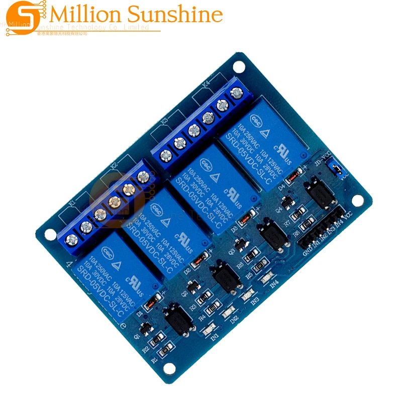 Módulo de Relé Canal com Optoacoplador, 5V, 1, 2, 4, 8 Canal Arduino Módulo de Saída Relé, 1, 2, 4, 8 Way, Em Stock