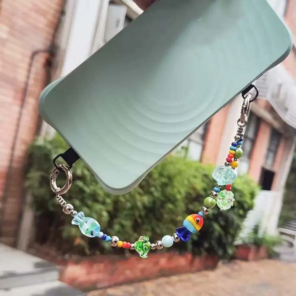 

Аксессуары для сумок Y2K, цепочка для телефона из бисера, сплав смолы, модные аксессуары, универсальная сумка ручной работы с кроликом, подвески для вечеринки