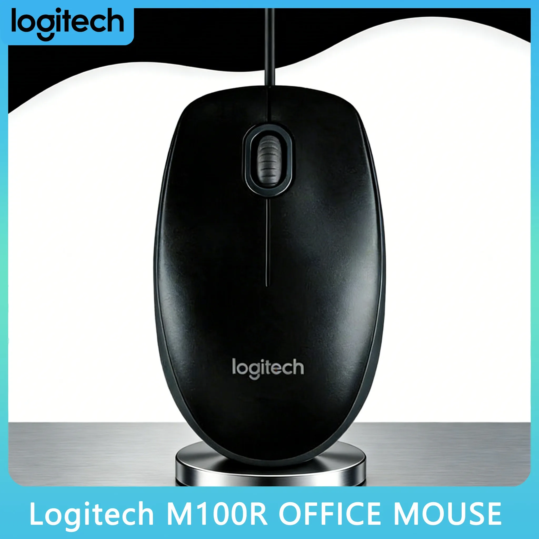 

Logitech M100R USB Mouse Durable for Long Sessions