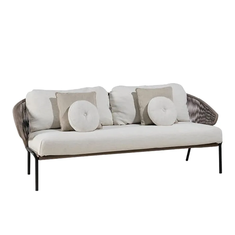 Rattan sofa table and chair combination model room sales department building hotel terrace outdoor balcony leisure sofa coffee t