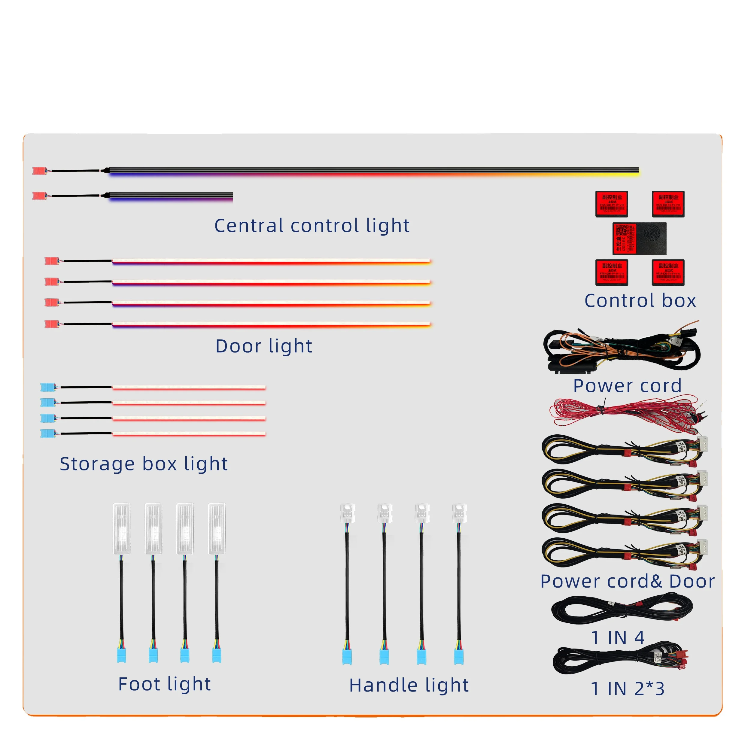 

A80, 64 цвета, динамическое окружающее освещение для BMW 5 серии F10 F11 2011-2017, аксессуары для внутреннего светодиодного освещения
