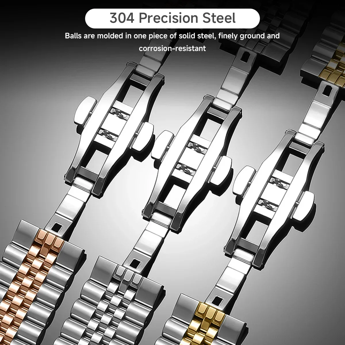 22 مللي متر معدن الفولاذ المقاوم للصدأ حزام لهواوي ساعة GT6/5 برو GT6/5 46 مللي متر الراقية سوار معصمه هواوي ساعة 5 4 46 مللي متر Correa #6