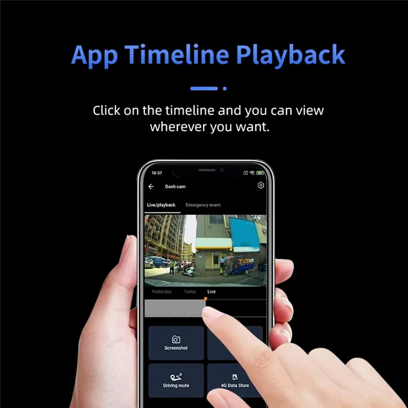 Hot-4G WIFI Dash Cam CAR DVR Front And Rear Camera Dual Lens Camera With 1080P Black Box Room Parking Monitor Night Vision Camer