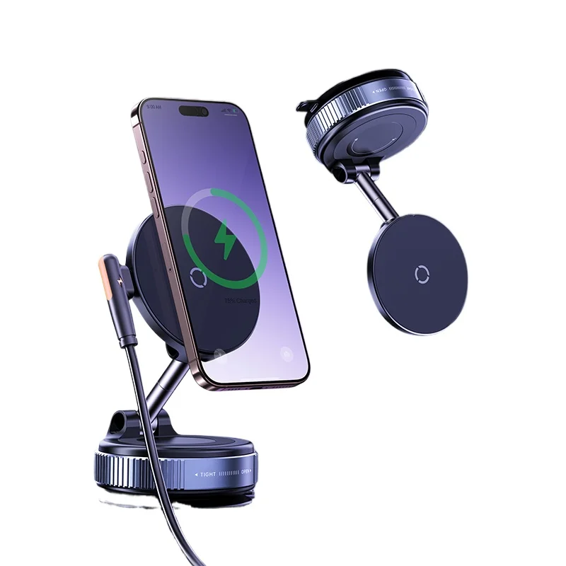 

X68W Folding Strong Magnet Magnetic Phone Holder Desk Wall Car Vacuum Suction Windshield Dashboard Mobile Holder