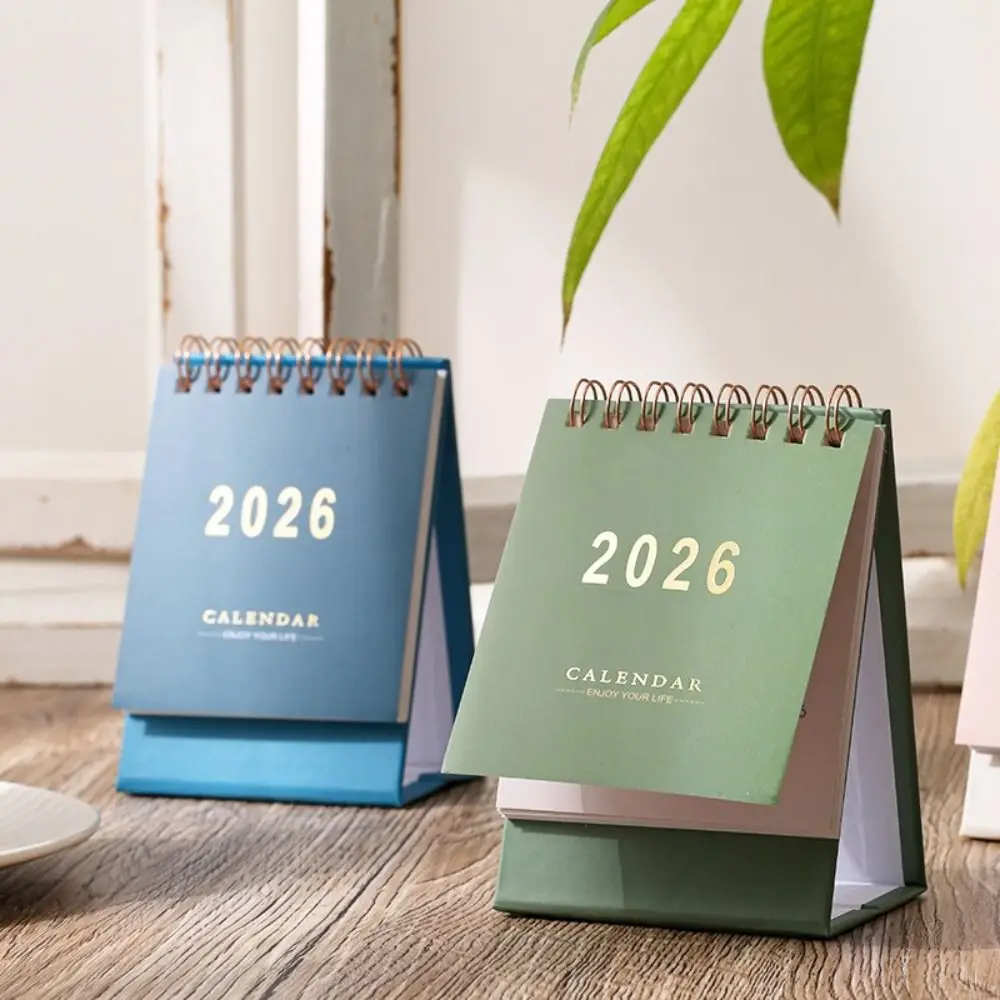 تقويم مكتبي صغير الحجم، ورق سميك، نمط إبداعي، مستلزمات التخطيط اليومي، تصميم صغير، كتابة المذكرات، مخطط مكتبي #4