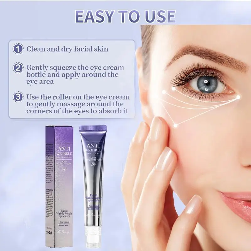 Anti Wrinkle Anti Dark Circle Eye Cream Roller Massager Moisturizing Eye Bags Face Moisturizer Anti Aging Eye Skin Care