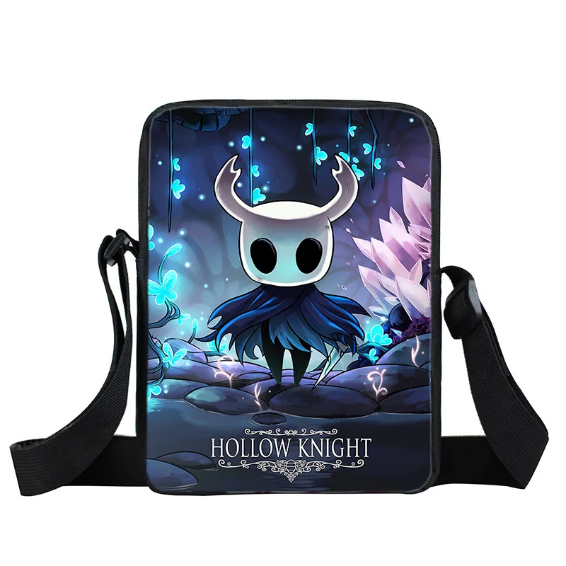 

Cartoon Hollow Knight Print HandBags Boys Shoulder Bags Nylon Crossbody Bag Messenger Bag Coin Purse Waterproof Kids Bags Gift