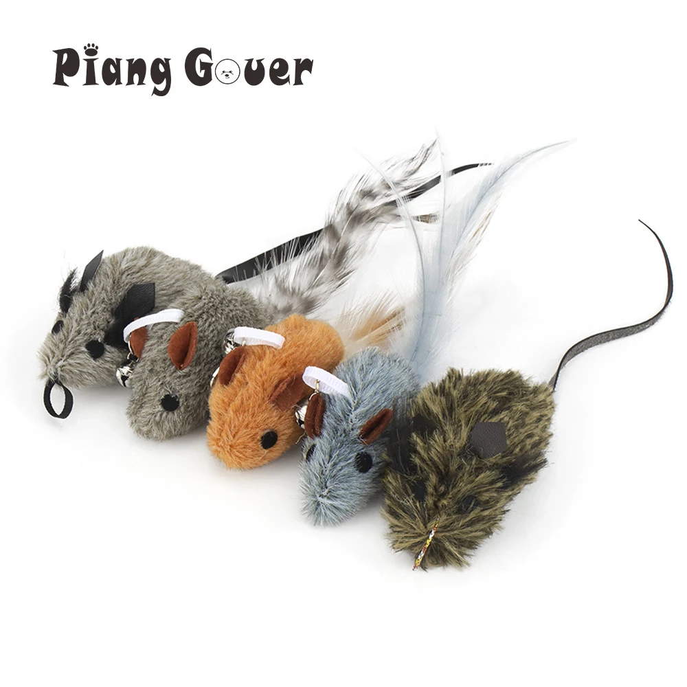 Accessories Mouse Replacement Head for Funny Cat Stick Toy Bell Cats Rod Teaser Kitten Feather Pet Toy