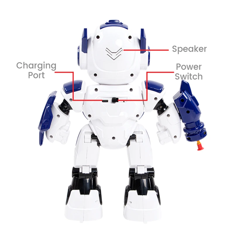 روبوت ذكي RC محارب قابل للبرمجة مع رصاصة ناعمة إطلاق اللمس الاستشعار الرقص السيارات التجريبي وألعاب التكنولوجيا مستقبلية للأطفال