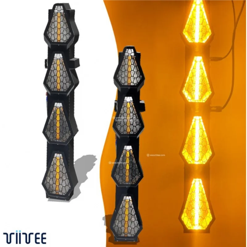 

Tiitee NEW RELEASE COMPASS Infinite Rotation 4 Eyes 4x80W LED Matrix Light DMX512 RGBW Retro Stage Lighting