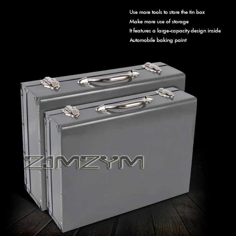 Thickened Extended Iron Toolbox Hardware Storage Toolcase For Electric Hammer Auto Repair Hardware