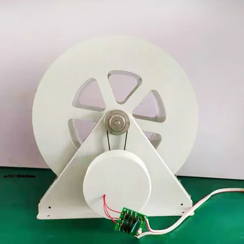 Dual-Purpose Wind & Water Power Generator, Low-Speed Generating Device For Landscape Rockery Decoration