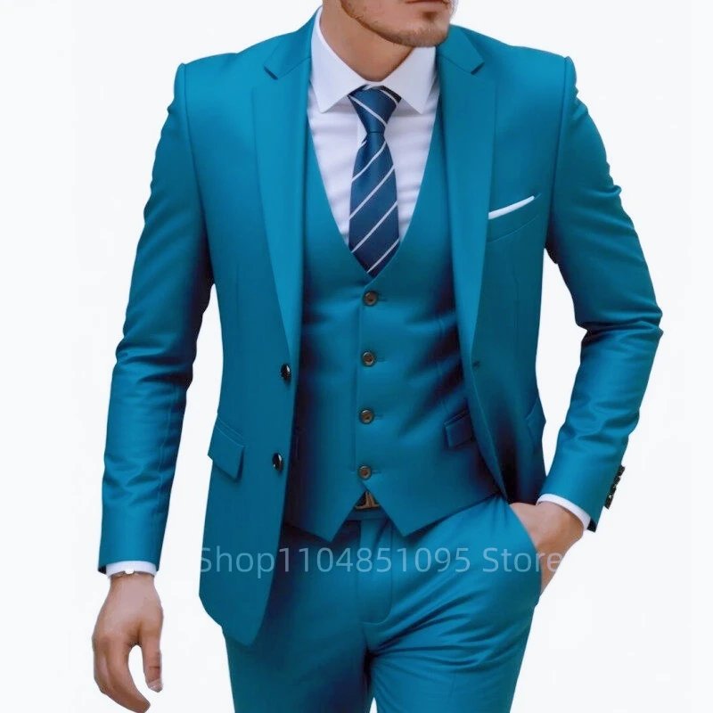 بورجوندي بدلة عمل العريس وصيف حفل زفاف حفلة موسيقية مناسبة رسمية الرجال البدلات الرسمية 3 قطعة مجموعة الشق التلبيب السترة سترة السراويل