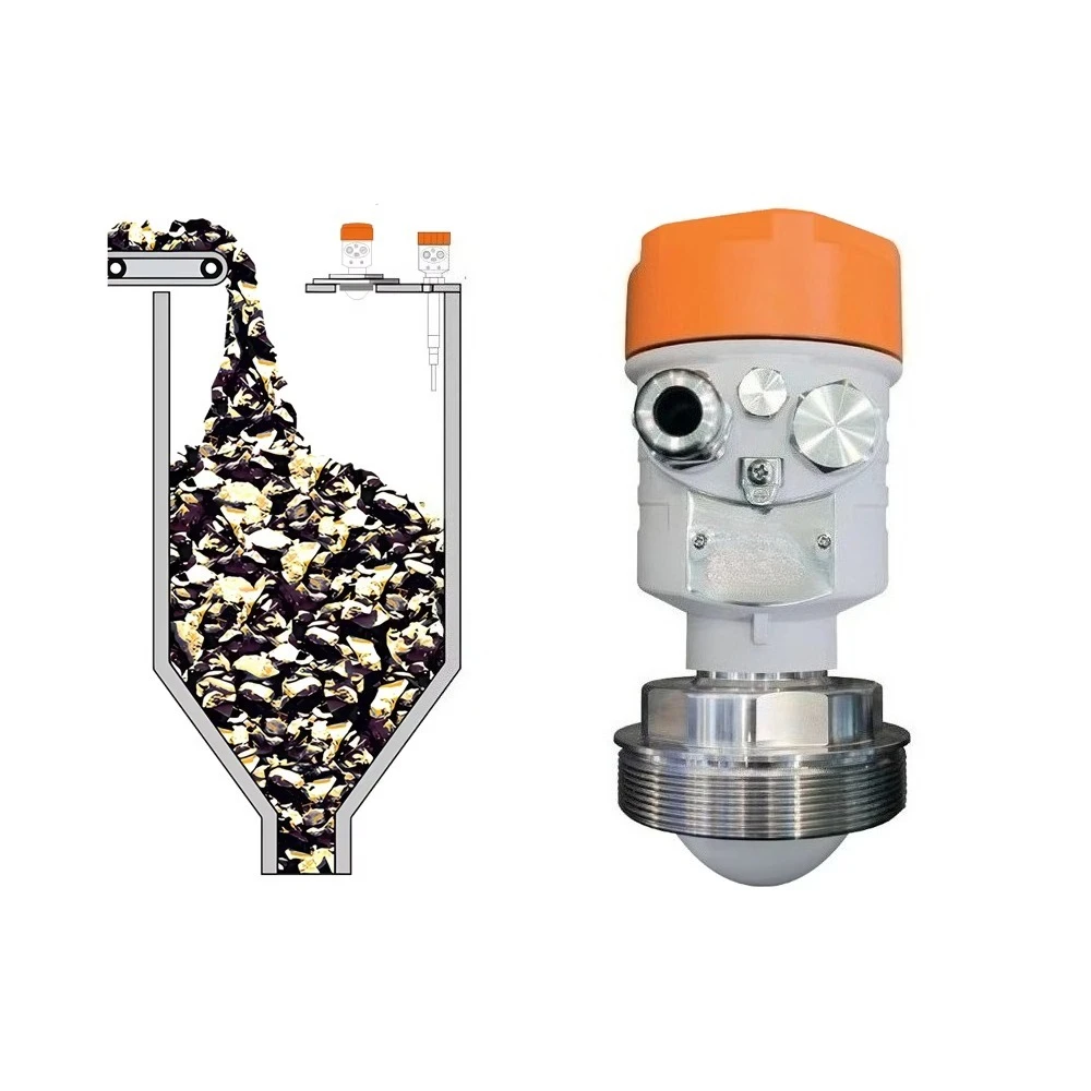 

80 Ghz Guided Wave Explosion-Proof Radar Level Meter Adjustable Frequency Level Measuring Tool Tank