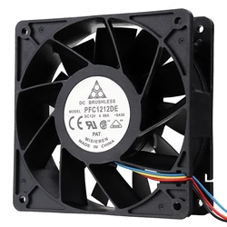 5000RPM CPU 냉각 팬, Antminer Bitmain용 4 핀 커넥터, 휴대용 컴퓨터 쿨러 팬, 120x120 S7 S9, 12V, 4.8A