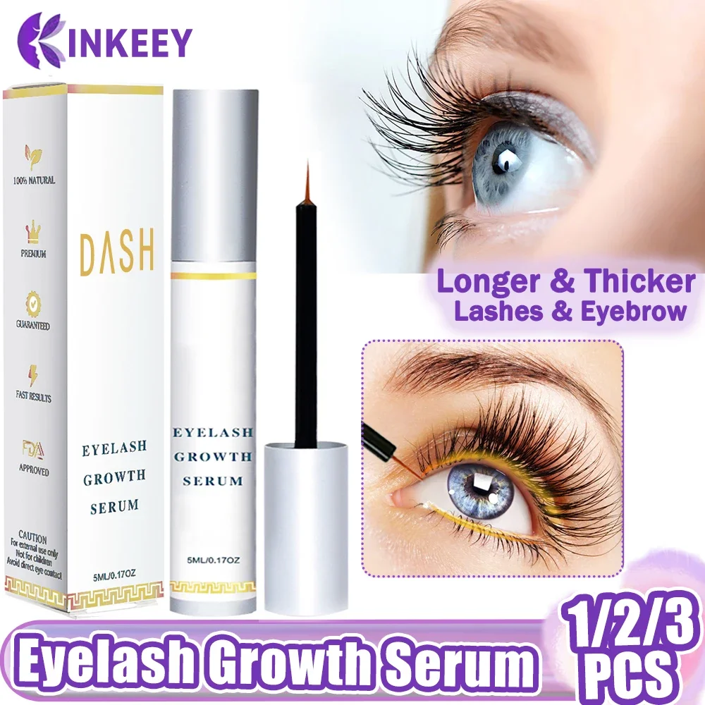 1/2/3Pcs Eyelash Growth Serum Rising Longer Thicker Eye Lashes Eyebrow Growth Treatments Serum Lift Lash Enhancer Cosmetics