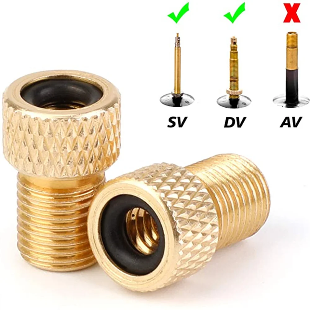 5Pcs Wheel Tire Transfer Valve Adapter Presta To Schrader Cinverter Road Bike Cycle Bicycle Punp Tube