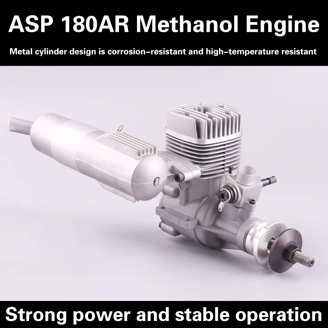 Original ASP 180AR 180 Scale 30CC Two Stroke Methanol Nitro Engine Motor for RC Model Aircraft Airplane Fixed Wing