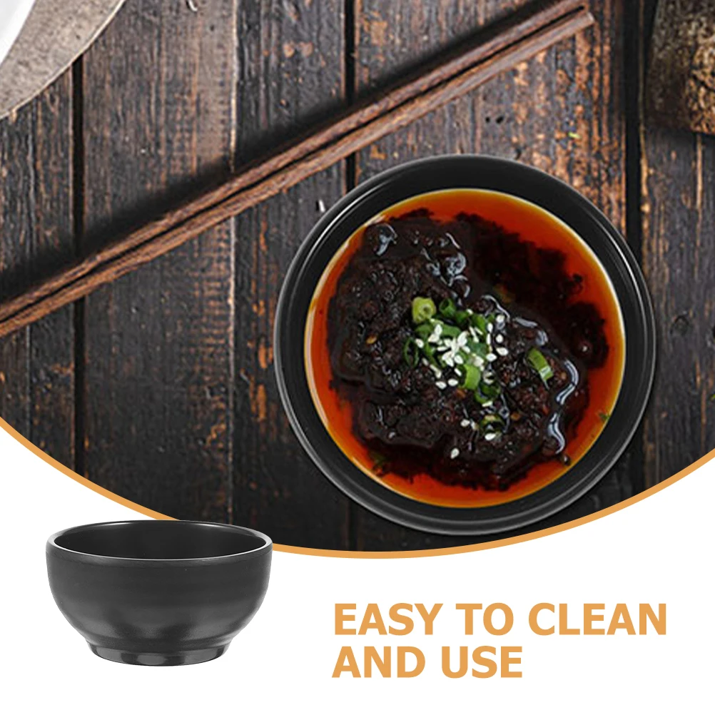 

3 Pcs Food Seasoning Dipping Bowls Plates Soy Vinegar Small Round Round Dish For Sauce Bowl Kitchen Bar Accessories