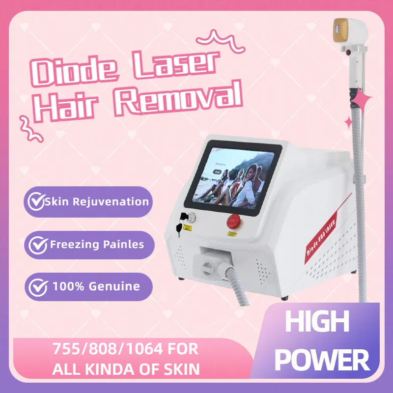 808nm Diode Laser Depilation Equipment Ice Titanium Skin Rejuvenation Laser Hair Removal Machine For Salon