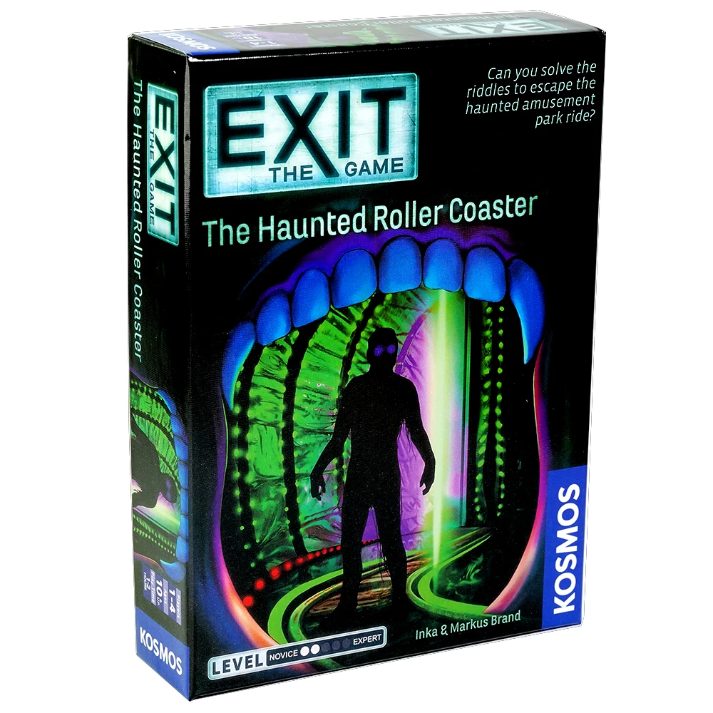 New The Haunted Roller Coaster Exit Family party gathering game Role-playing Multiplayer Series Board Game Party Board Games ﻿