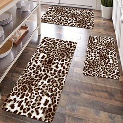 Modern leopard Print Laundry Room Carpets Bathroom Non-Slip Rugs Usde In Kitchen Mat LivingRoom Entry Door Home Decoration Mats