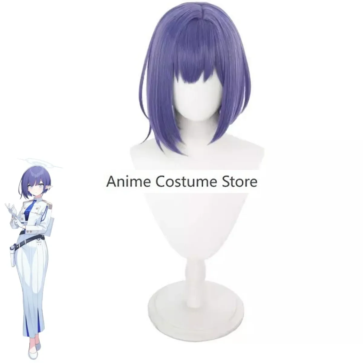 Game Blue Archive Oki Aoi Cosplay Kostuum Hip Wrap Jurk Witte Rok Uniform Pruik Volwassen Vrouw Sexy Carnaval Halloween Pak