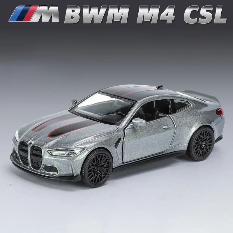 1:36 BMW M4 CSL G82 BMW M3 E30 Металлический Игрушечный Автомобиль Литые и игрушечные автомобили модель автомобиля для детей