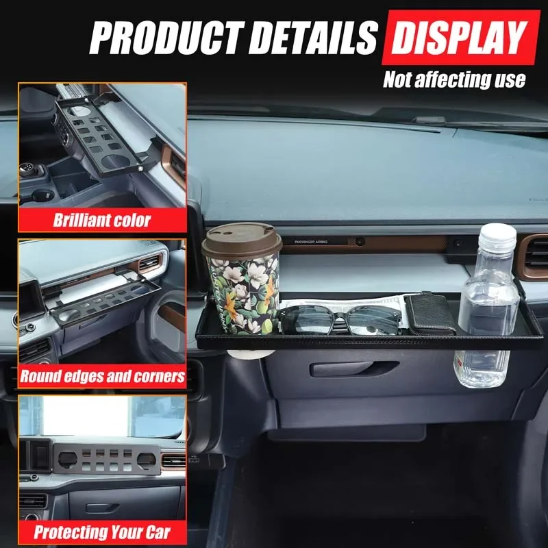 

Для Ford Maverick Maverick 2022 + многофункциональная стойка для второго пилота, стойка для приборной панели Co-pilot, подстаканник для воды, алюминиевый сплав, 1 шт.