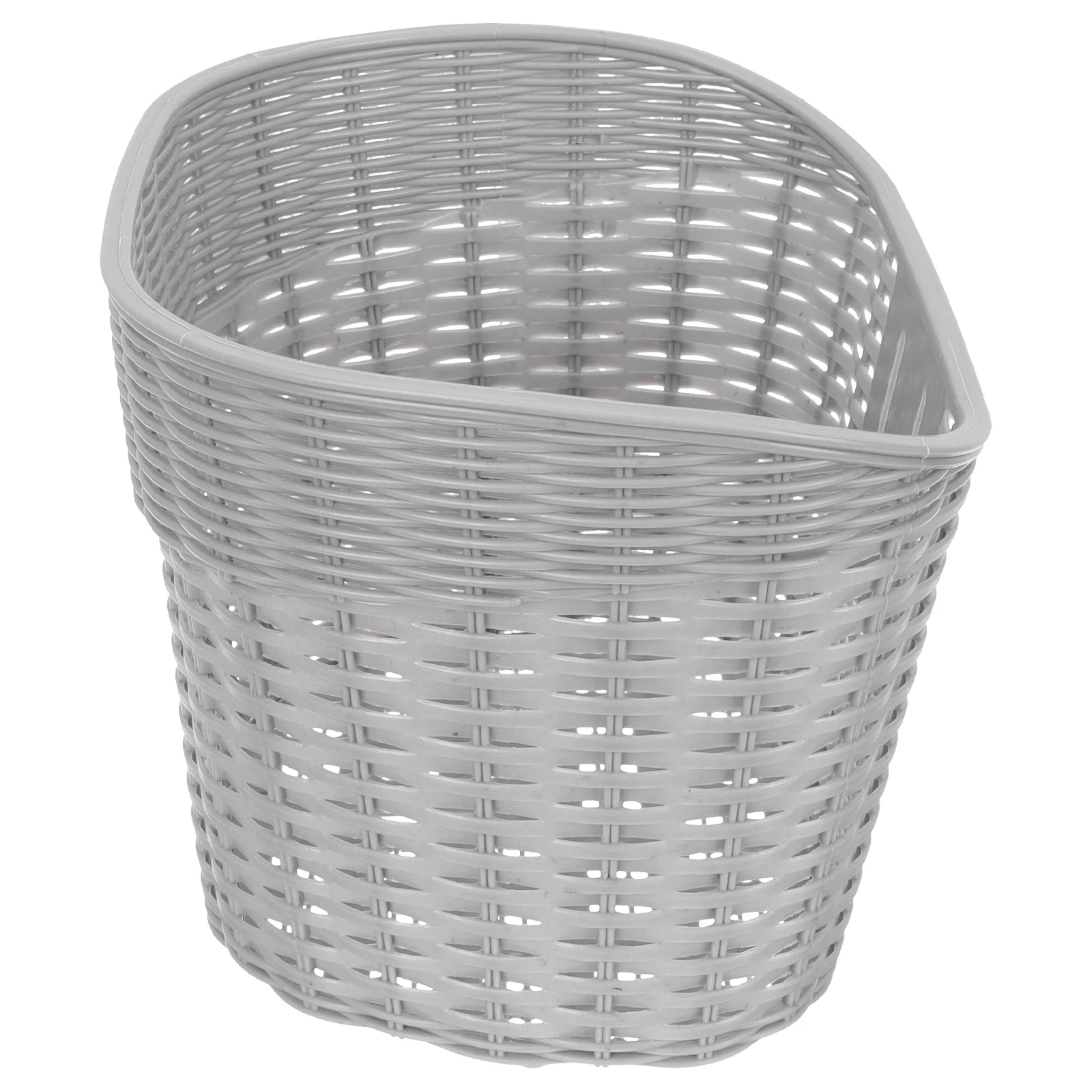 Vintage Style Woven Bike Basket Waterproof Large Capacity Front Handlebar Cycling Basket Universal Fit Anti-Rust Sturdy