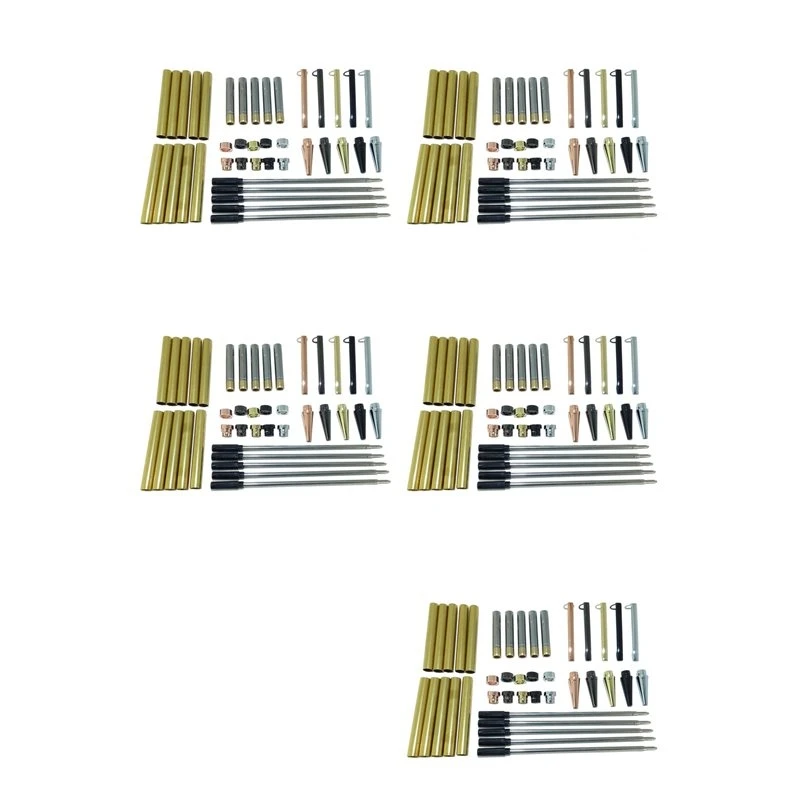 25X Woodturning Slimline Pen Kit Mixed Colours, With Twist Mechanism Multi-Purpose