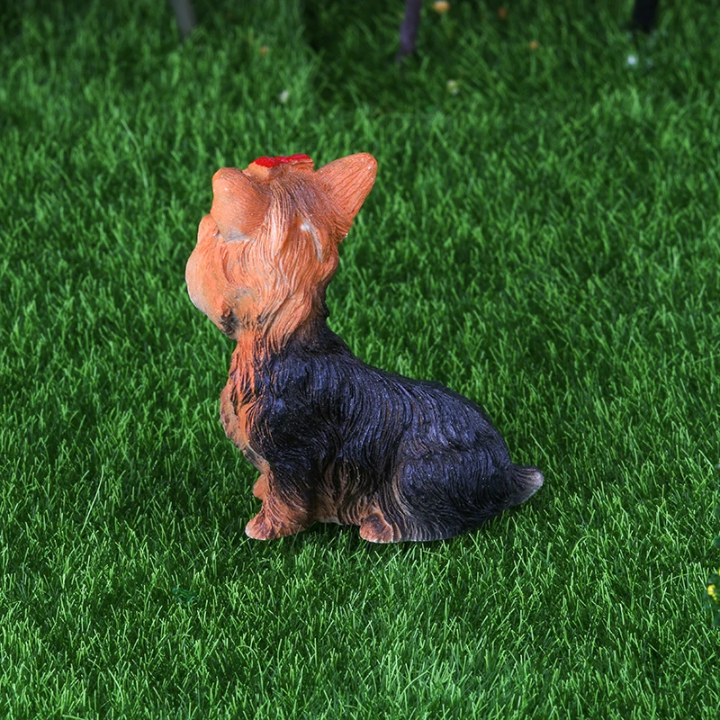 Mini Schnauzer Dog Miniature Fairy Figurines Landscape Bonsai Figurines Mini Garden Home Toy Gifts Fairy Garden Decorations