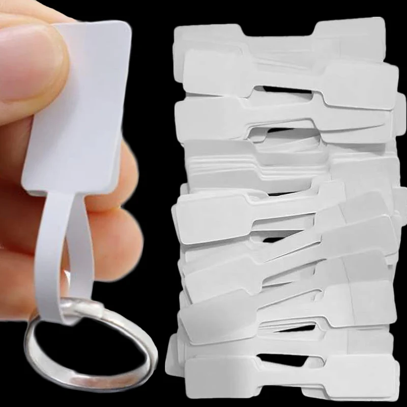 Jewelry Price Tags Jewelry Tags Self Adhesive White Yellow Blank Price Tags for Necklace Earring Bracelet Price Rectangle Labels