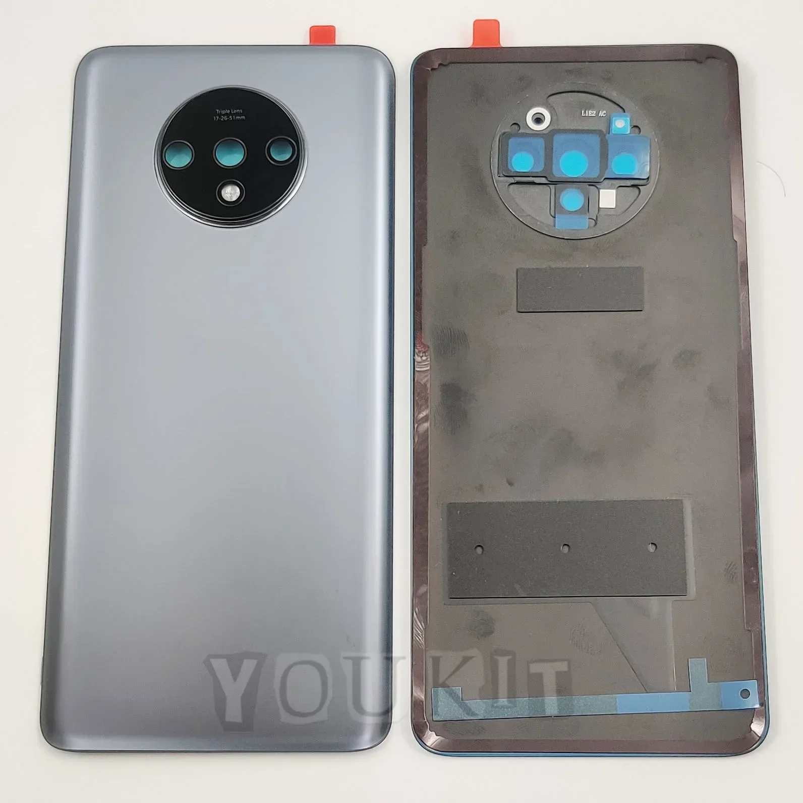 A+++ Gorilla Glass Back Lid Door For OnePlus 7T Hard Battery Cover Rear Housing Shell Case With Camera Lens Adhesive Sticker