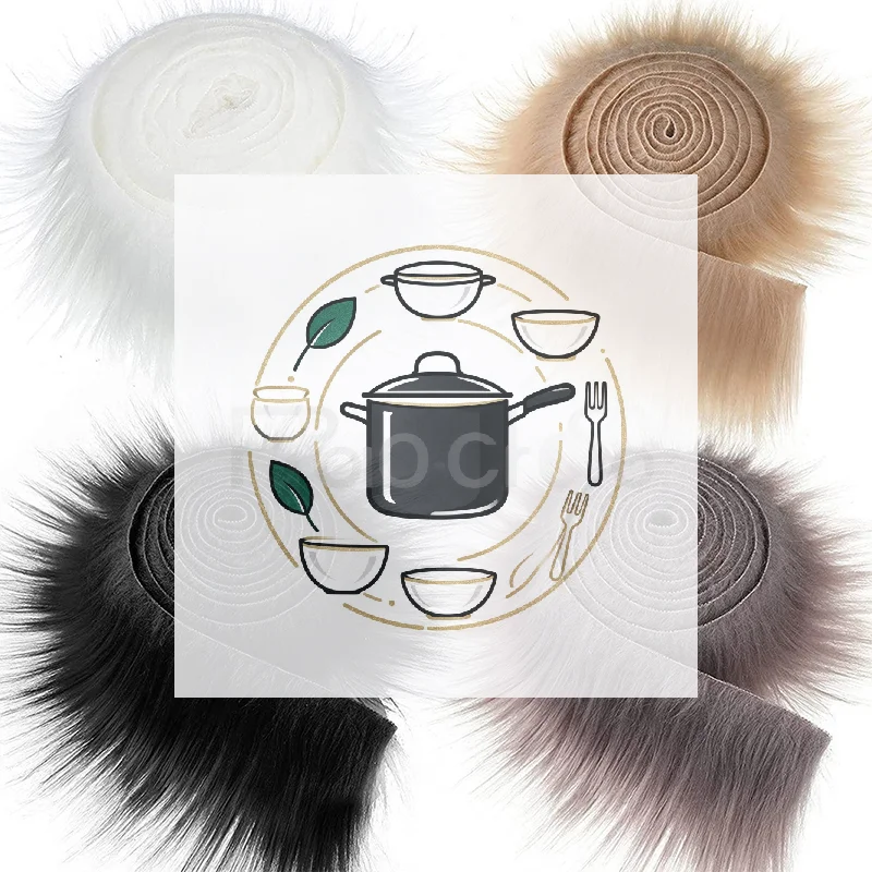 Faux Raccoon Fur Ribbon Tapes DIY Apparel Sewing Fluffy Trim Trimming Fabric Home Decoration Sewing Costume Collar Hat