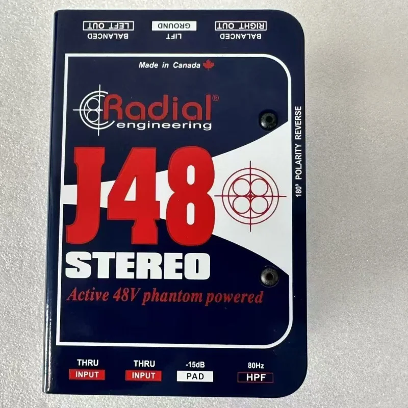 معالجة إشارة الجيتار الاحترافية: صندوق DI نشط J48/ستيريو PRO48 الشعاعي الكندي #4
