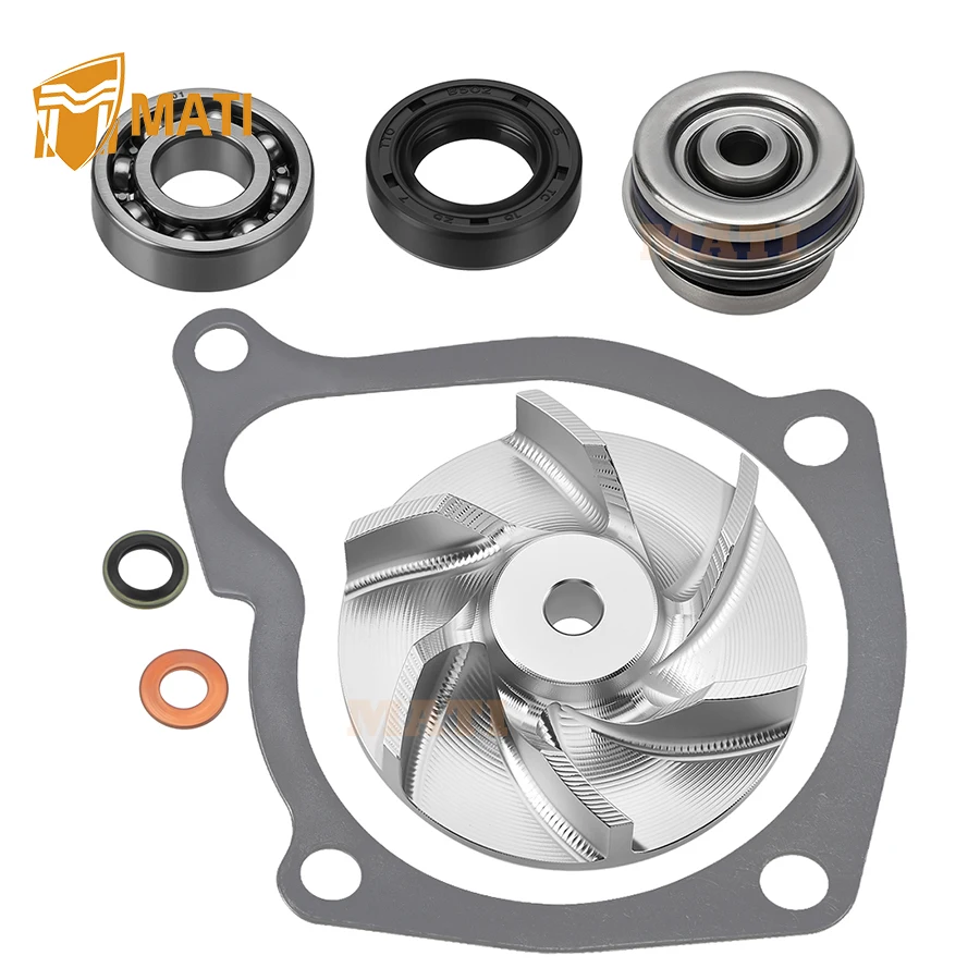 

For Polaris Sportsman Scrambler Magnum Ranger 400 425 450 500 Water Pump Seal Rebuild Kit + Water Impller 1995-2014 3084837